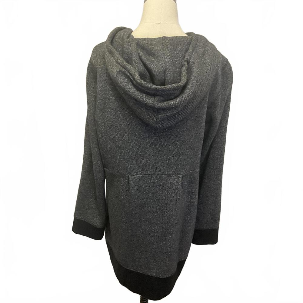 Bloom Women's Size XL Gray Organic Cotton Full Zip Up Hooded Jacket Coat - Picture 8 of 14